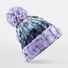 Corkscrew Pom Pom Beanie - B486:Lavender Fizz, 100% acrylic, One Size